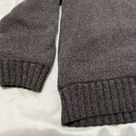 Boston Traders Cardigan Sweater Mens M Gray Cable Knit Sherpa Lined Heavyweight - Picture 9 of 10